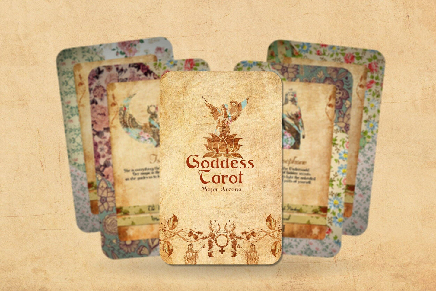 Tarot Deck - Goddess Power Cards - Major Arcana - Sacred Feminine