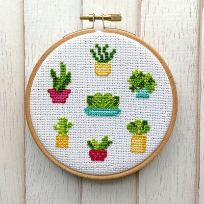 Plant Life COUNTED Cross Stitch DIY KIT