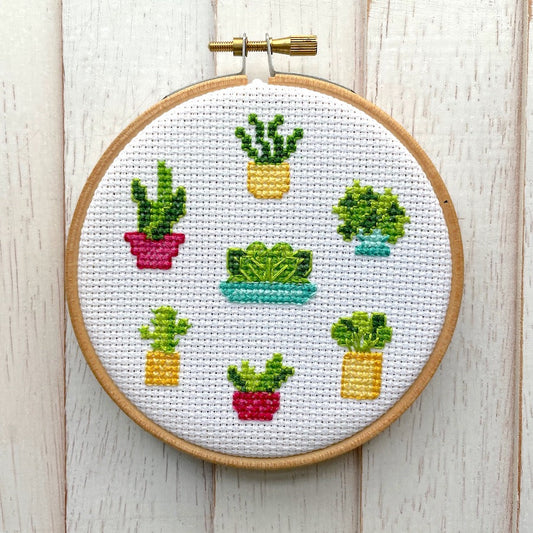Plant Life COUNTED Cross Stitch DIY KIT