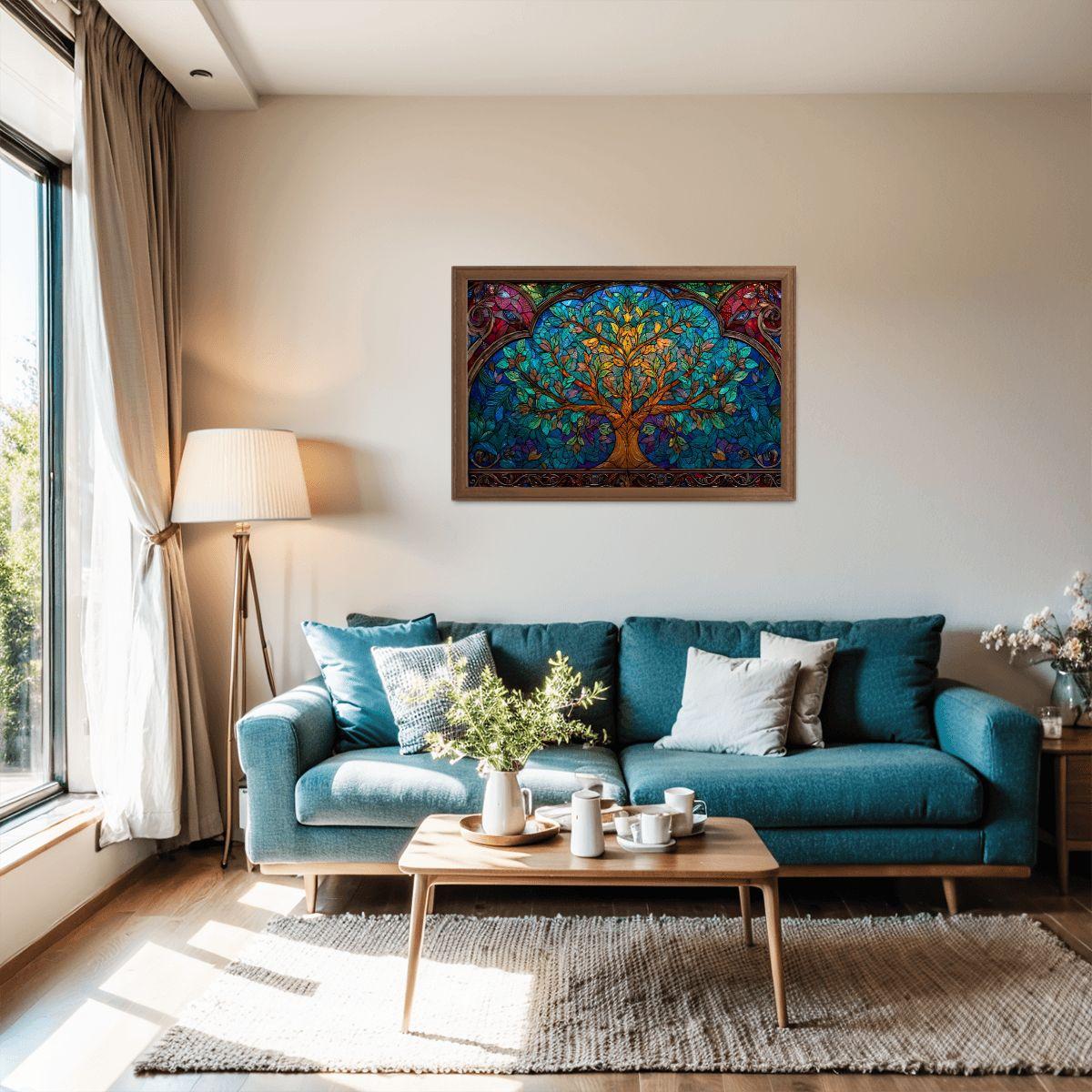Tree of Life Stained Glass Jigsaw Puzzle