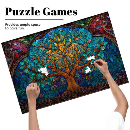 Tree of Life Stained Glass Jigsaw Puzzle