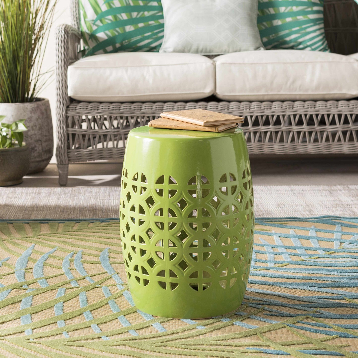 Ceramic Lattice Outdoor Table