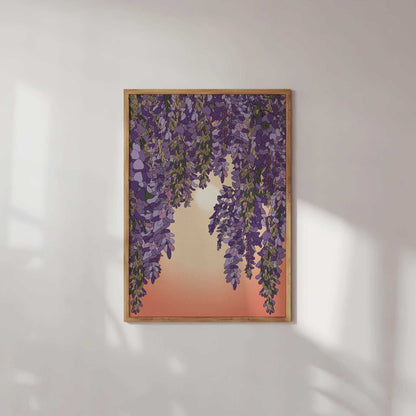 Wisteria and Sun Art Print