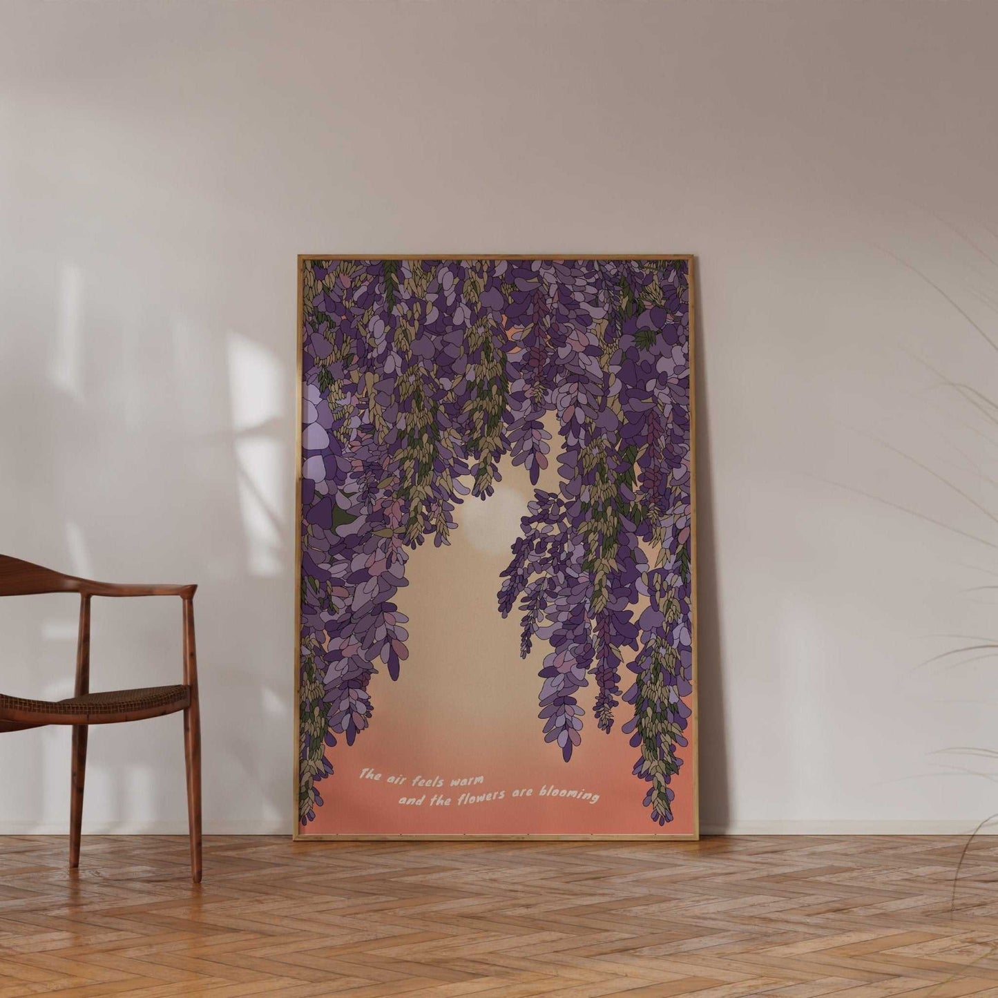 Wisteria and Sun Art Print
