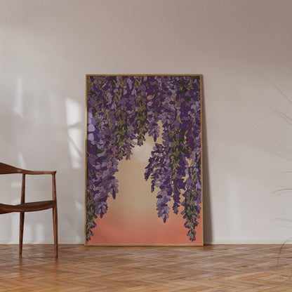 Wisteria and Sun Art Print